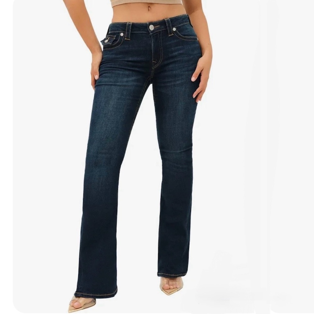 True Religion Dark Blue Wash Women's Bootcut Jeans